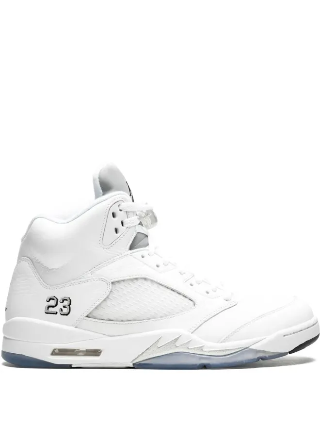 Jordan Jordan エアジョーダン5 レトロ メタリックシルバー ハイカット スニーカーの商品画像