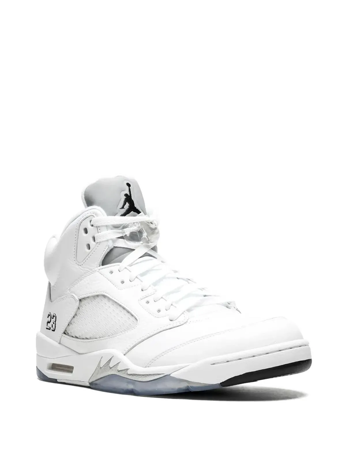 Jordan エアジョーダン5 レトロ メタリックシルバー ハイカット スニーカー - 画像2