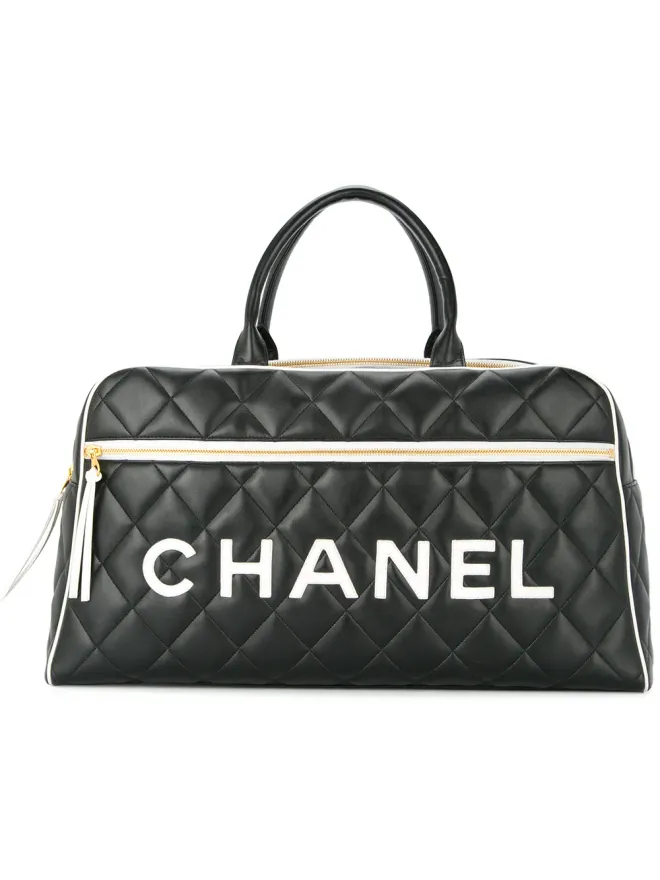 CHANEL Pre-Owned CHANEL Pre-Owned CCロゴ ボストンハンドバッグ - ブラックの商品画像