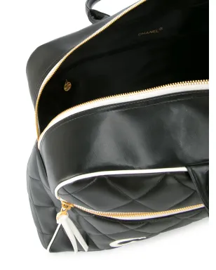 CHANEL Pre-Owned CCロゴ ボストンハンドバッグ - ブラック - サムネイル5