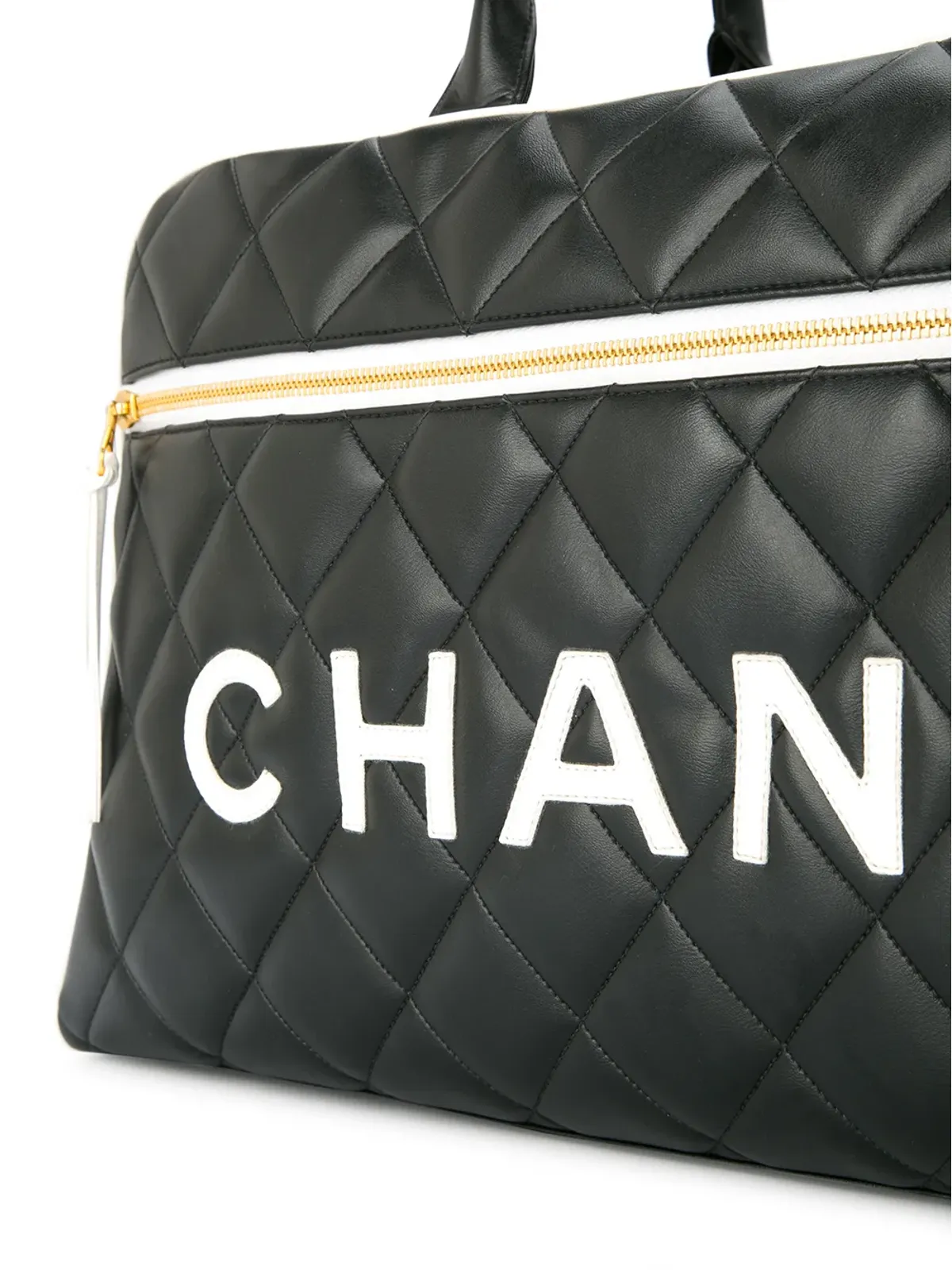 CHANEL Pre-Owned CCロゴ ボストンハンドバッグ - ブラック - 画像4