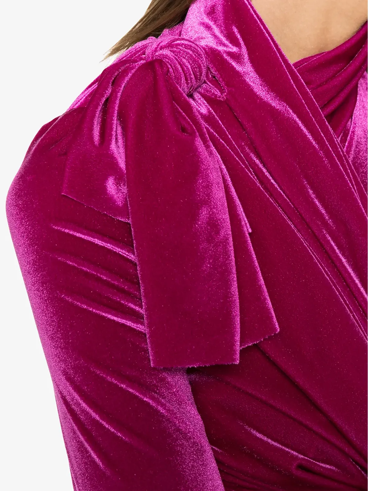 Balenciaga ラップベルベットミニドレス - 画像5