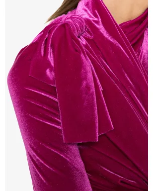 Balenciaga ラップベルベットミニドレス - サムネイル5
