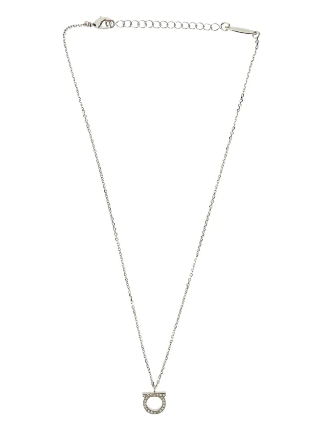FERRAGAMO Ferragamo Gancio クリスタル装飾ネックレスの商品画像