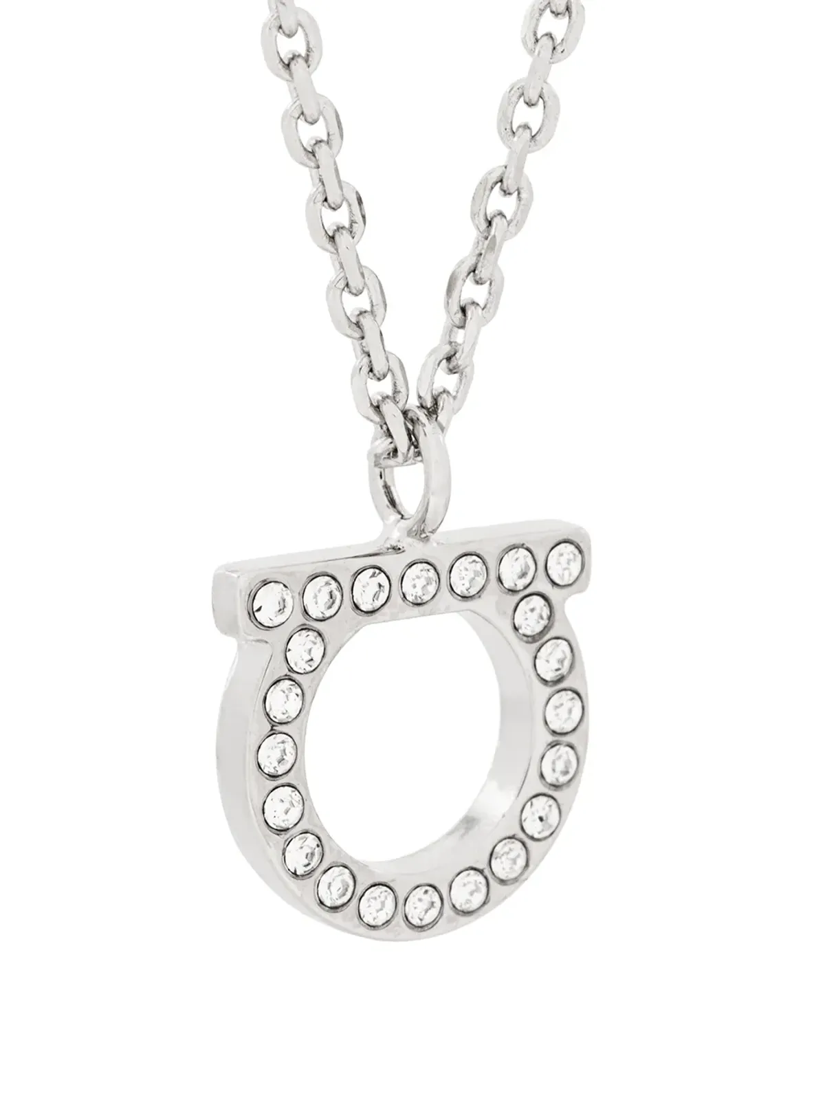 Ferragamo Gancio クリスタル装飾ネックレス - 画像3