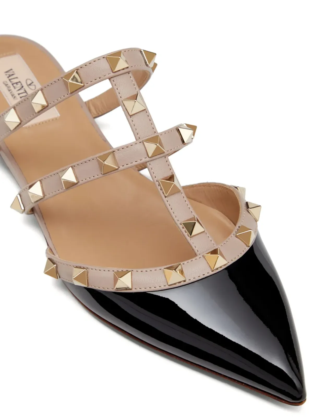 Valentino Garavani Rockstud パテントレザー ミュール - 画像5