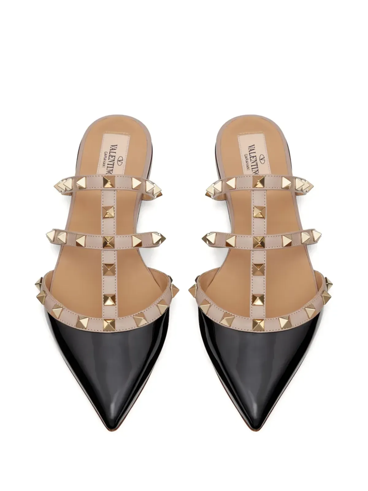 Valentino Garavani Rockstud パテントレザー ミュール - 画像4
