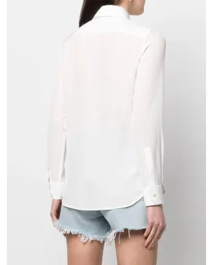 Saint Laurent クラシックカラーシルクシャツ - サムネイル4