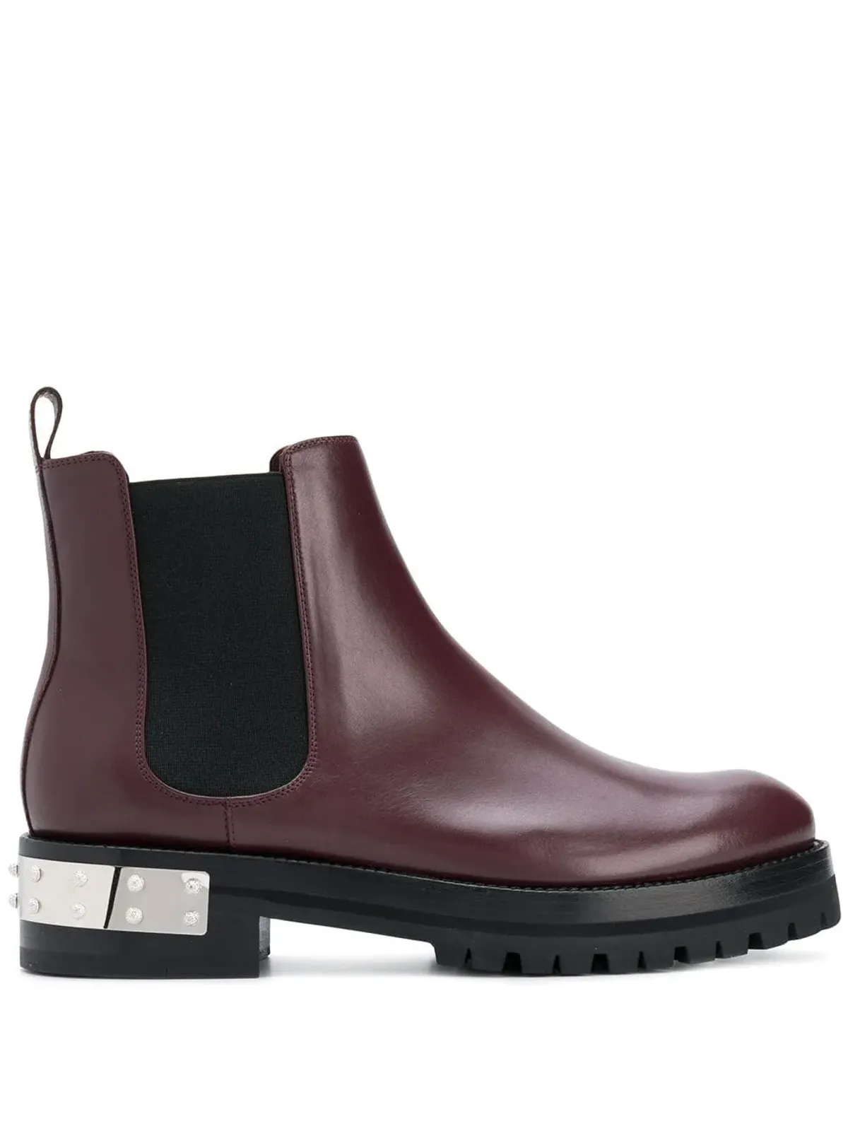 Alexander McQueen スタッズロゴプレート チェルシーブーツ - 画像1