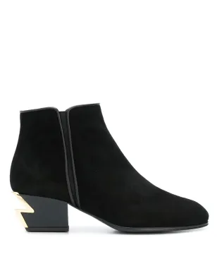 Giuseppe Zanotti アンクルブーツ（ラウンドトゥ） - ブラック - サムネイル1