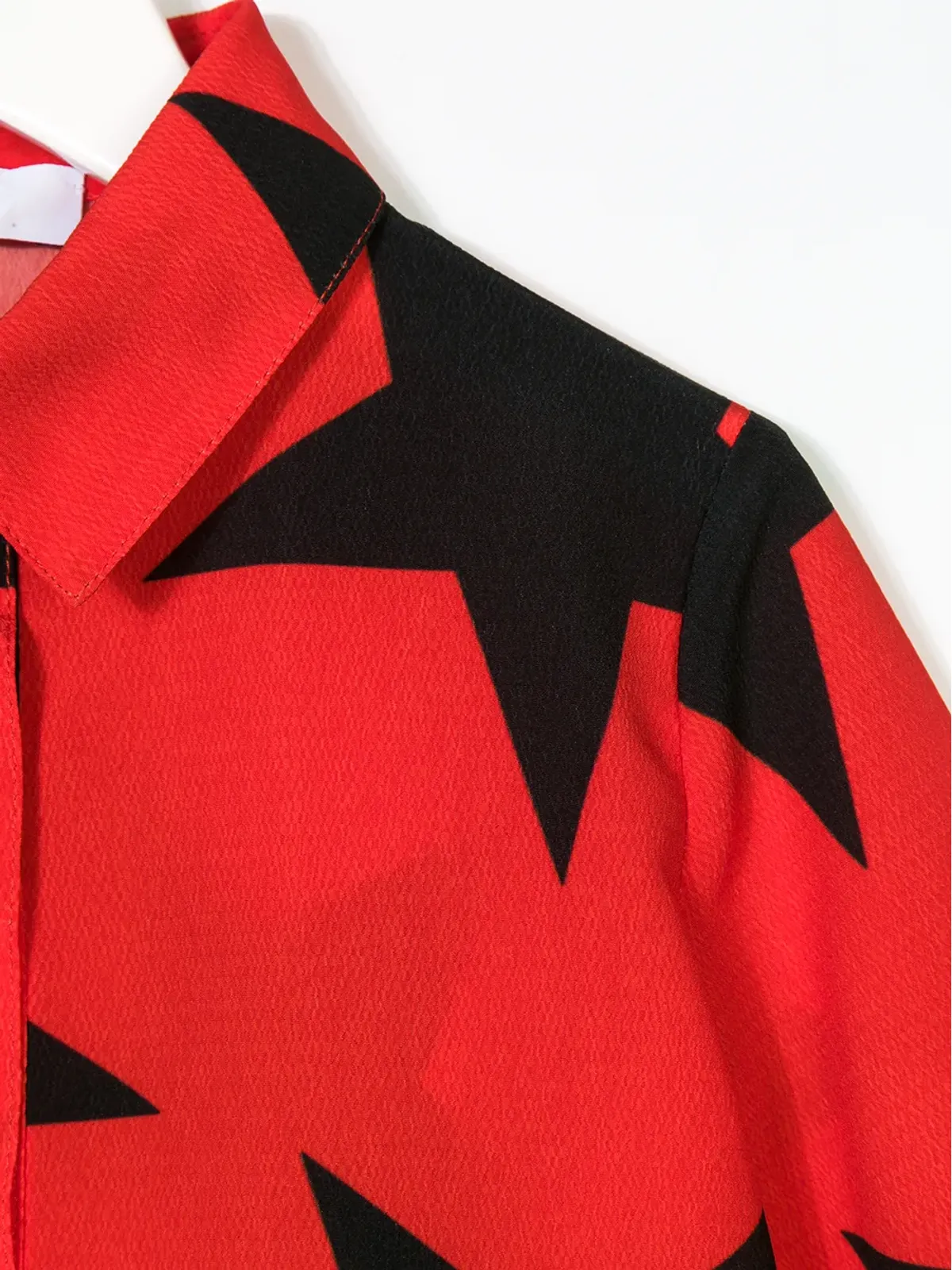 MSGM Kids スター柄ペプラムシャツ - 画像3