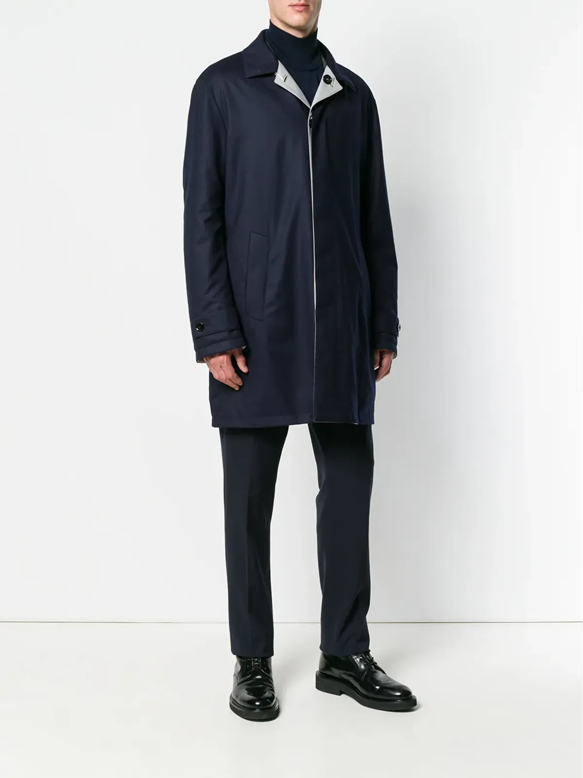 Manzoni 24 ボックス型のシングルブレストコート - 画像3