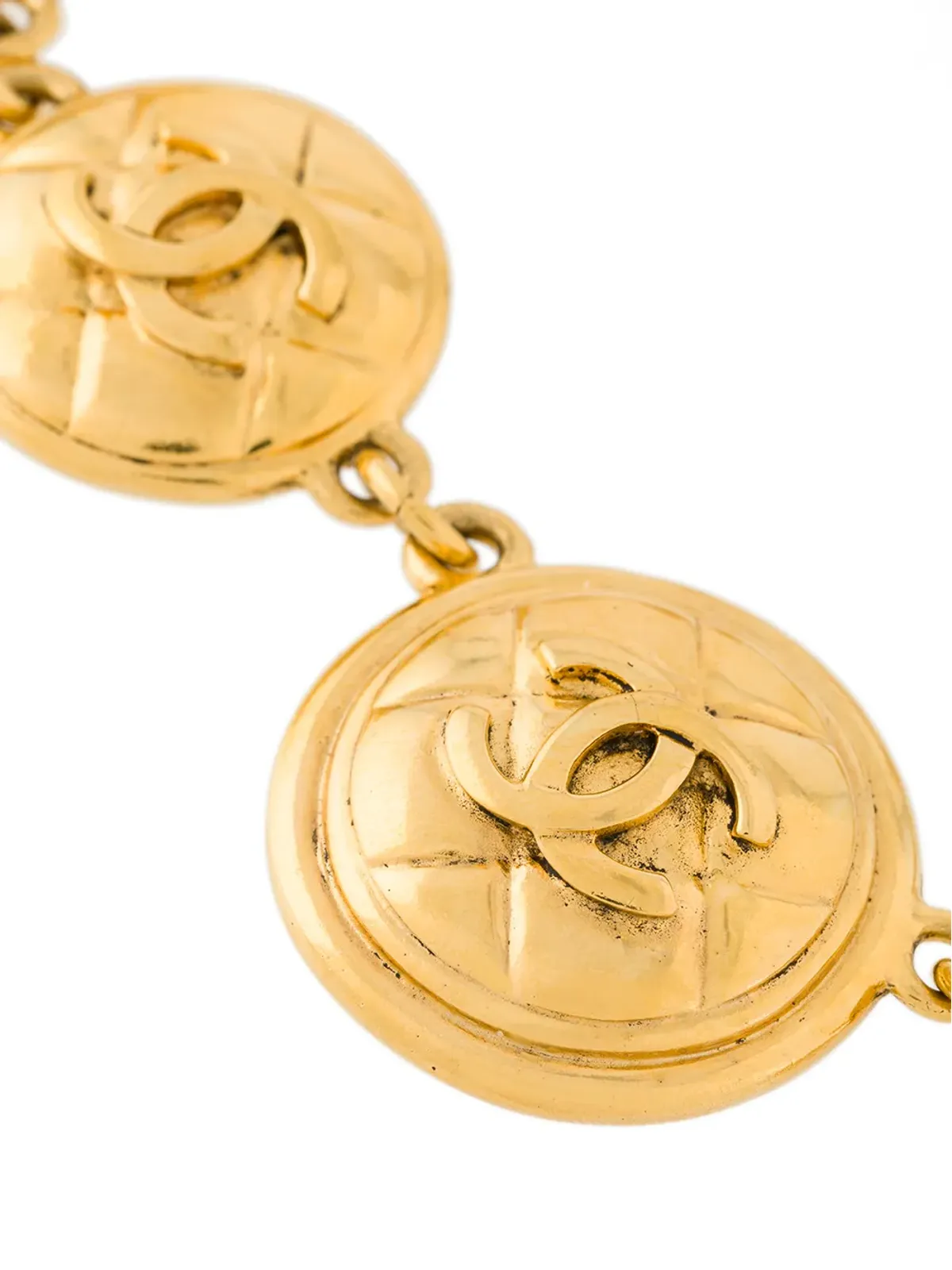 CHANEL Pre-Owned CCロゴコインネックレス - 画像3