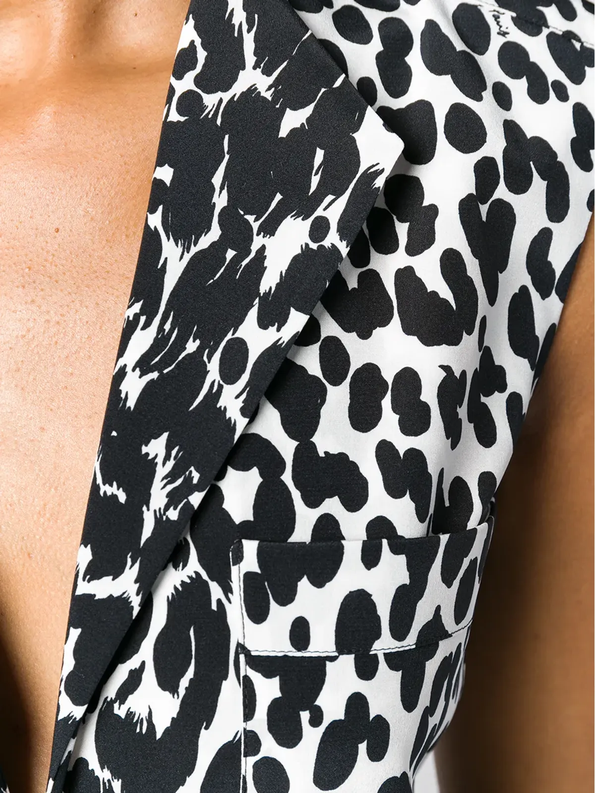 Givenchy スプリットネック ブラウス - 画像5