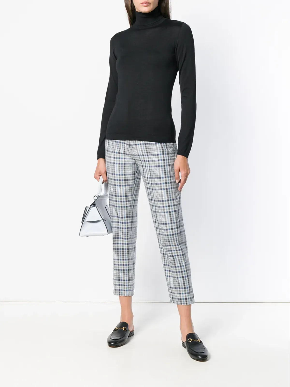 Brunello Cucinelli カシミヤ クラシック タートルネック セーター（ブラック） - 画像2