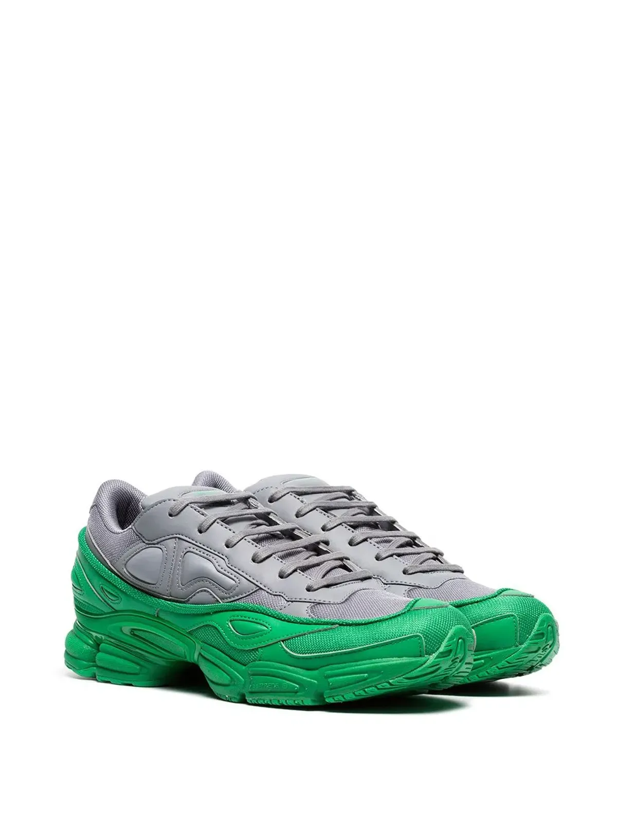 adidas x Raf Simons Ozweego レザー スニーカー - グレー - 画像3