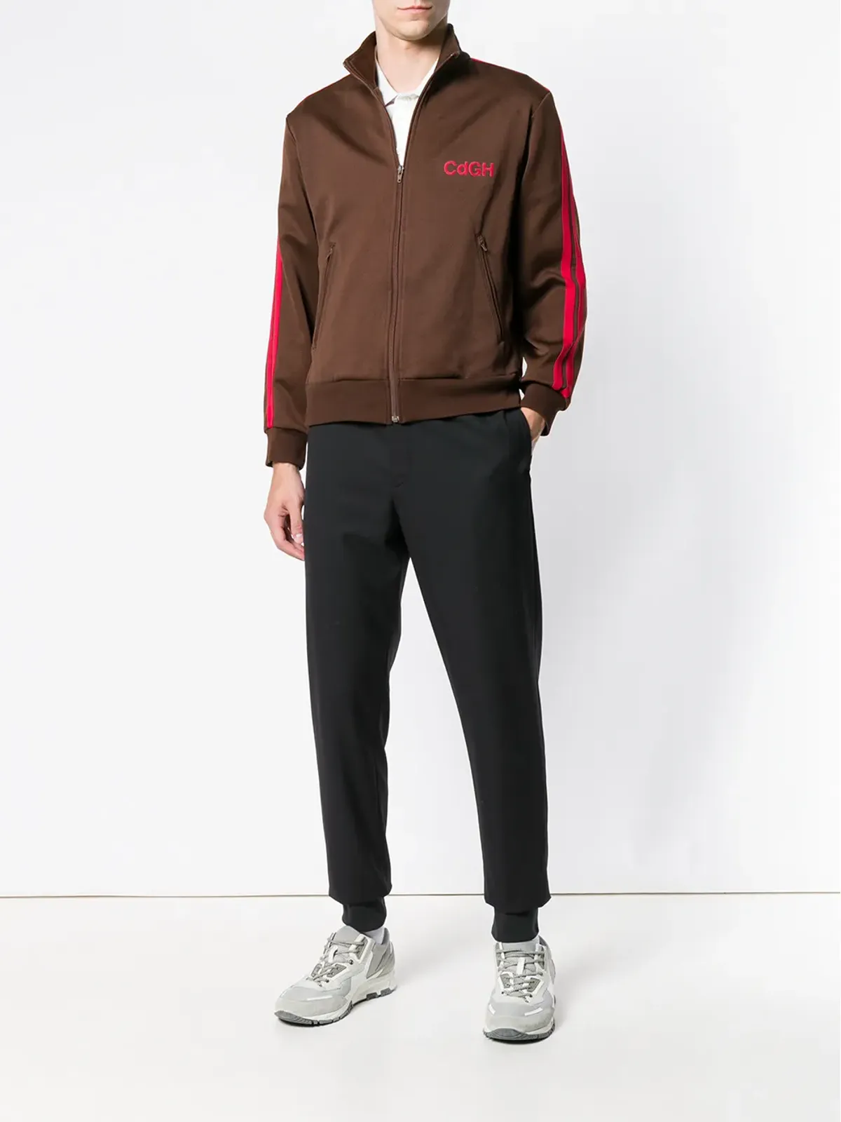 Comme Des Garçons Pre-Owned チェストロゴ トラックスーツジャケット - 画像2