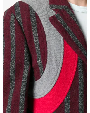 Comme Des Garçons Pre-Owned ストライプ アップリケ ブレザー（レッド） - サムネイル5