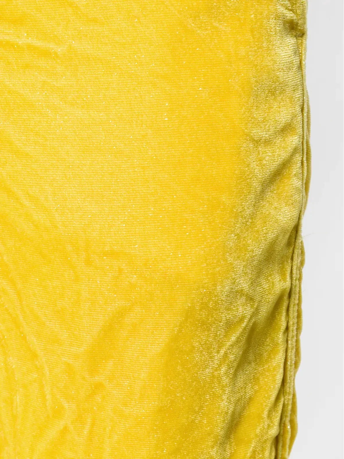 Comme Des Garçons Pre-Owned ベルベット仕上げのスリムパンツ - イエロー - 画像5