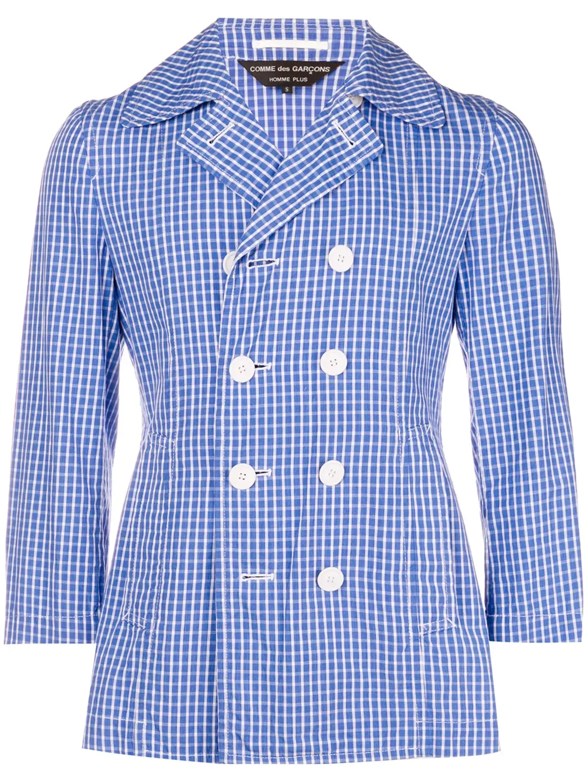 Comme Des Garçons Pre-Owned チェック柄ダブルブレストジャケット - 画像1