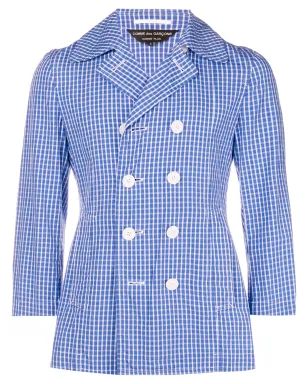 Comme Des Garçons Pre-Owned チェック柄ダブルブレストジャケット - サムネイル1
