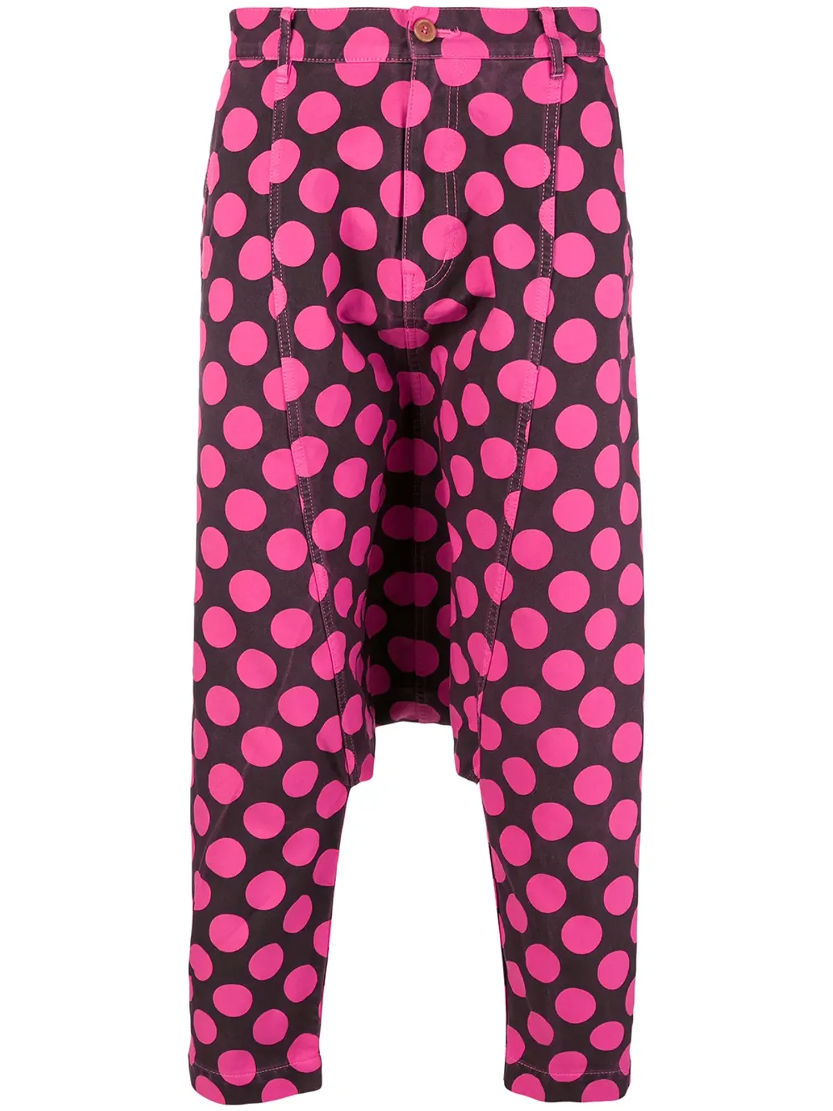 Comme Des Garçons Pre-Owned ビンテージ ドロップクロッチ・ドットパンツ - 画像1