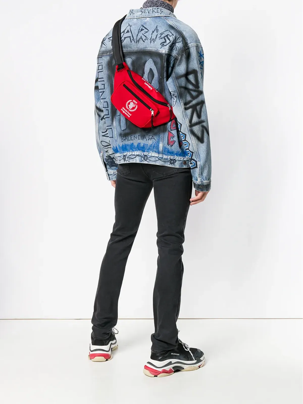 Balenciaga World Food Programme ウエストバッグ レッド - 画像2