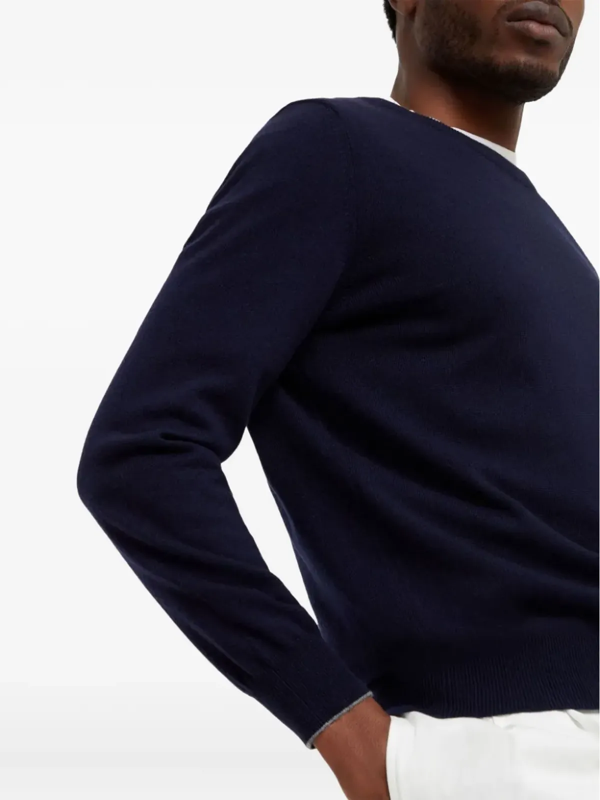 Brunello Cucinelli クルーネック カシミヤ ジャンパー - 画像5