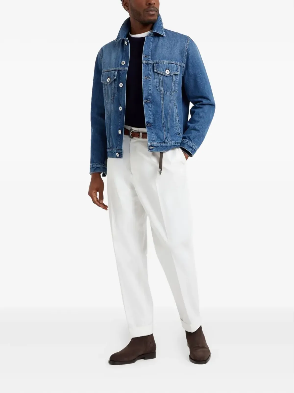 Brunello Cucinelli クルーネック カシミヤ ジャンパー - 画像2