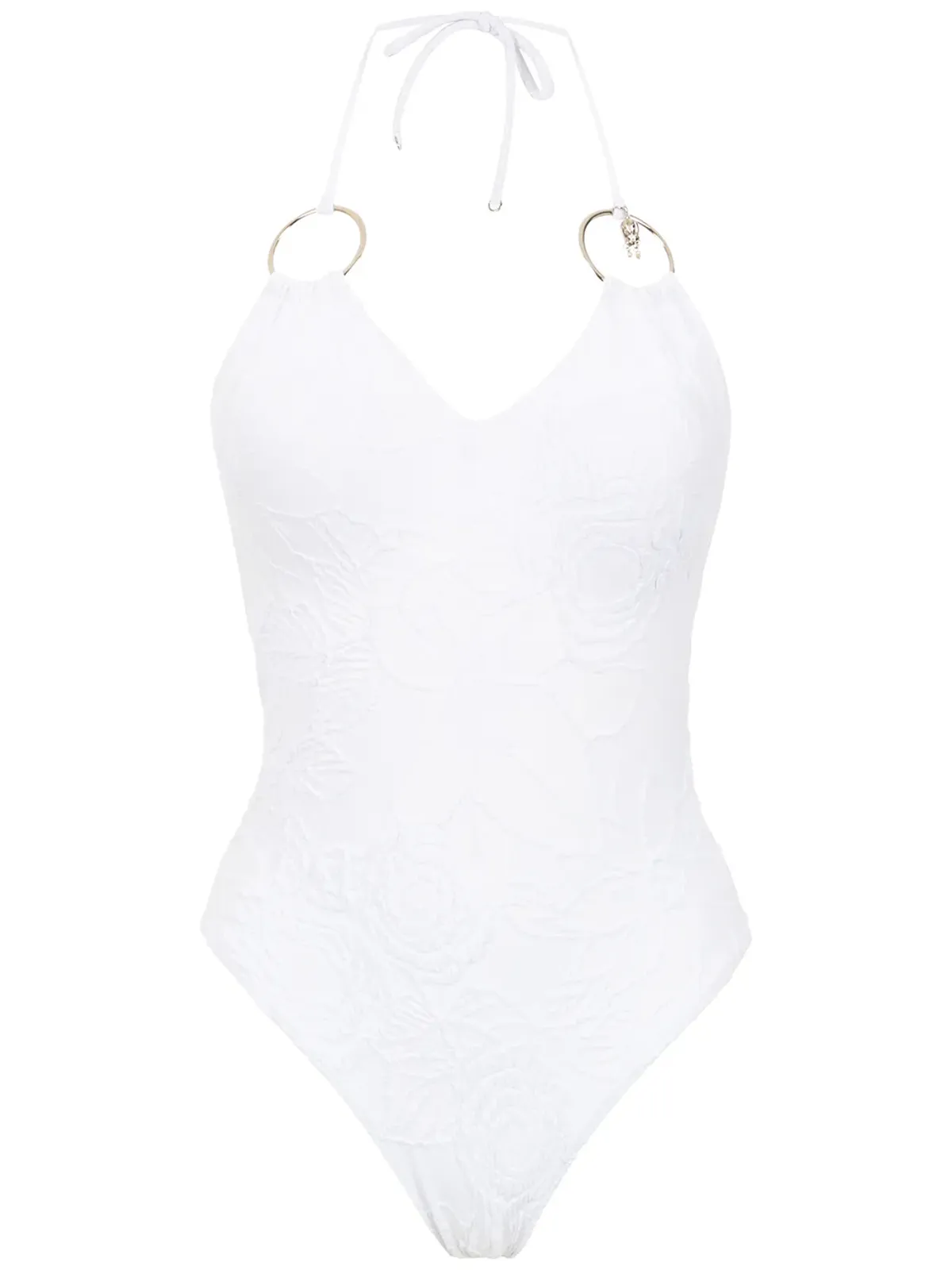 Amir Slama swimsuit with metallic details - White - 画像1