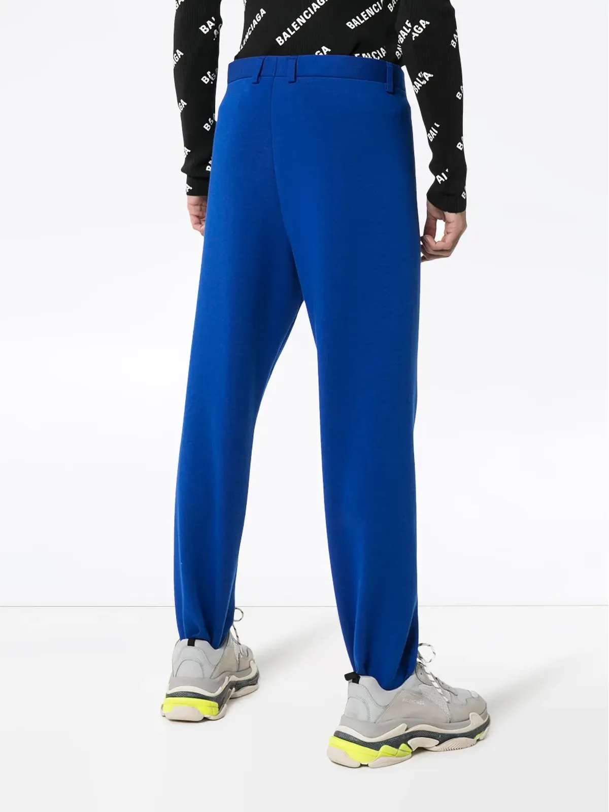 Balenciaga ジップフロント・ストリップレッグ・スウェットパンツ - 画像4
