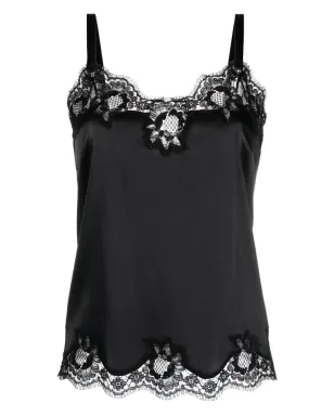 Dolce & Gabbana レーストリム付きサテンキャミソールトップ - サムネイル2