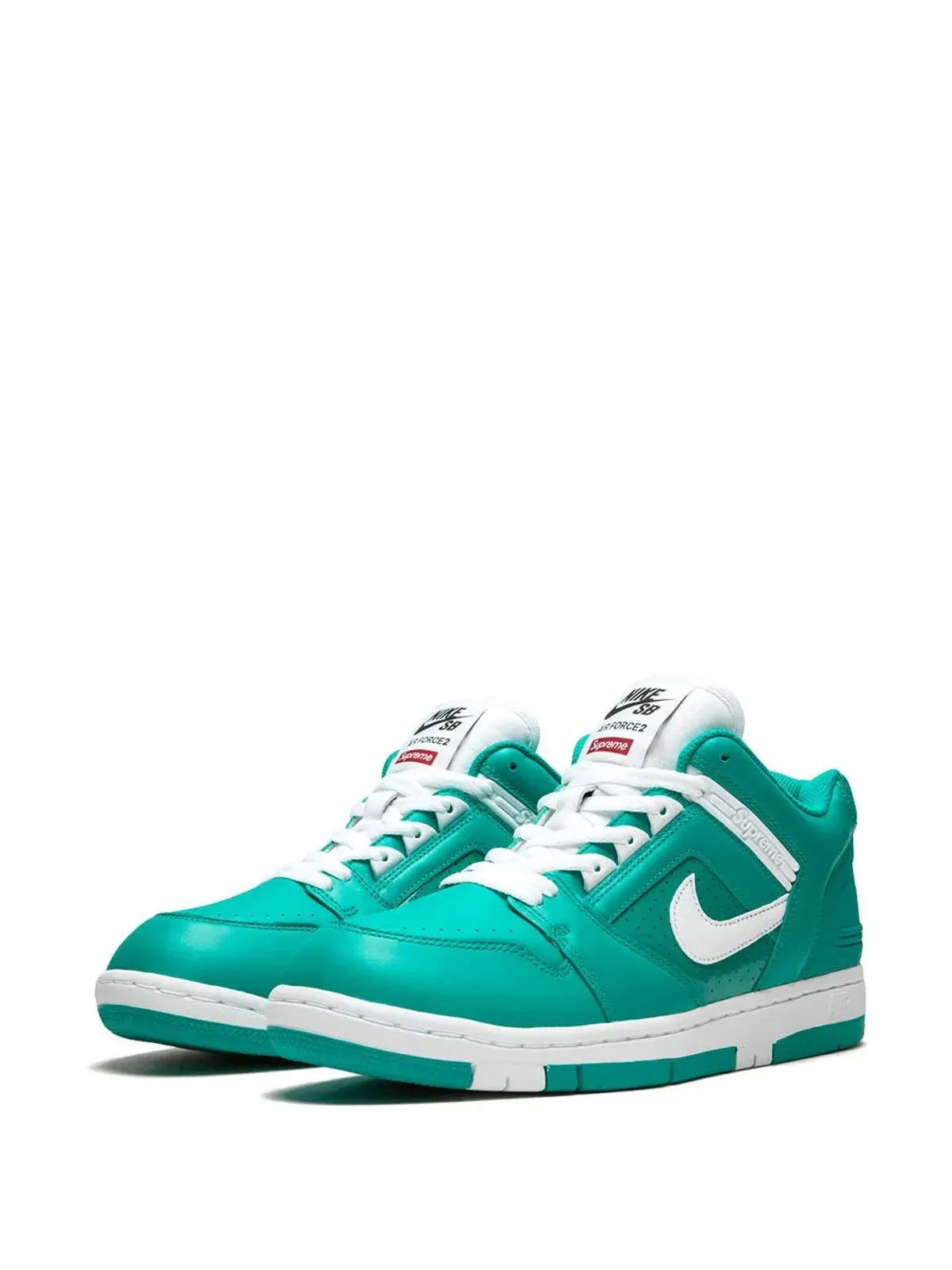 Nike Supreme SB AF2 Low ティール スニーカー - 画像2