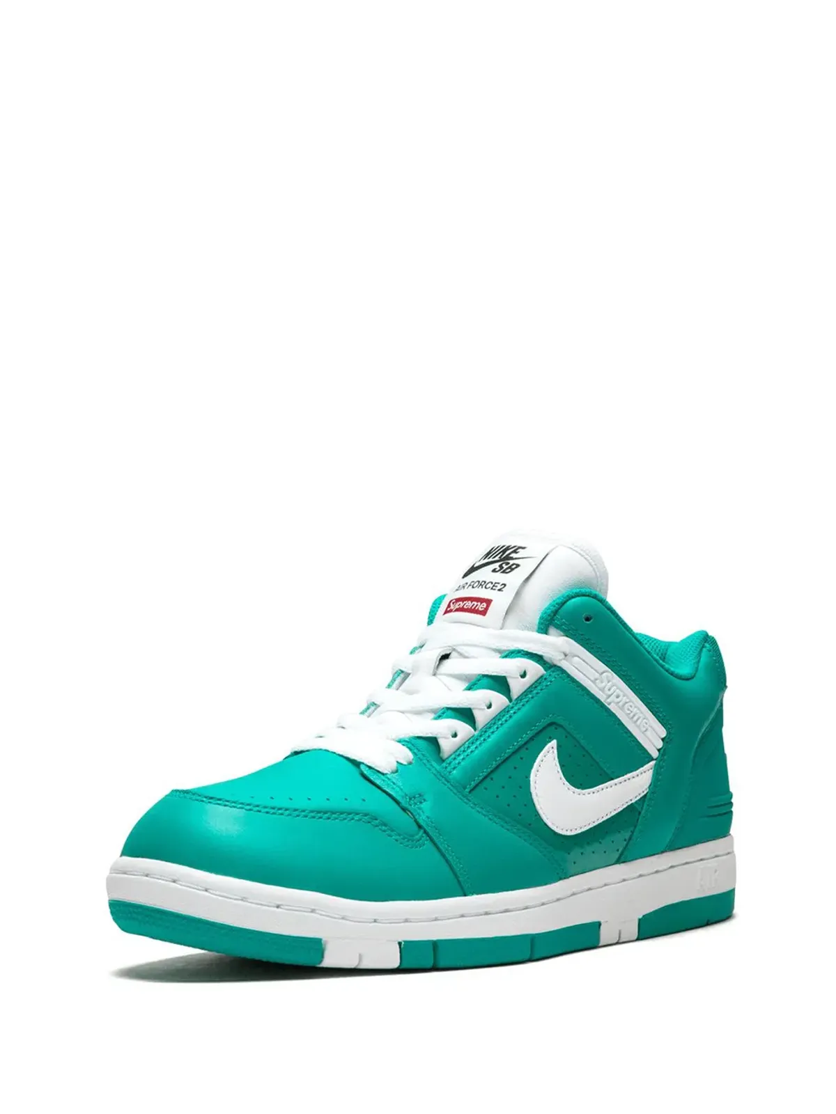 Nike Supreme SB AF2 Low ティール スニーカー - 画像4