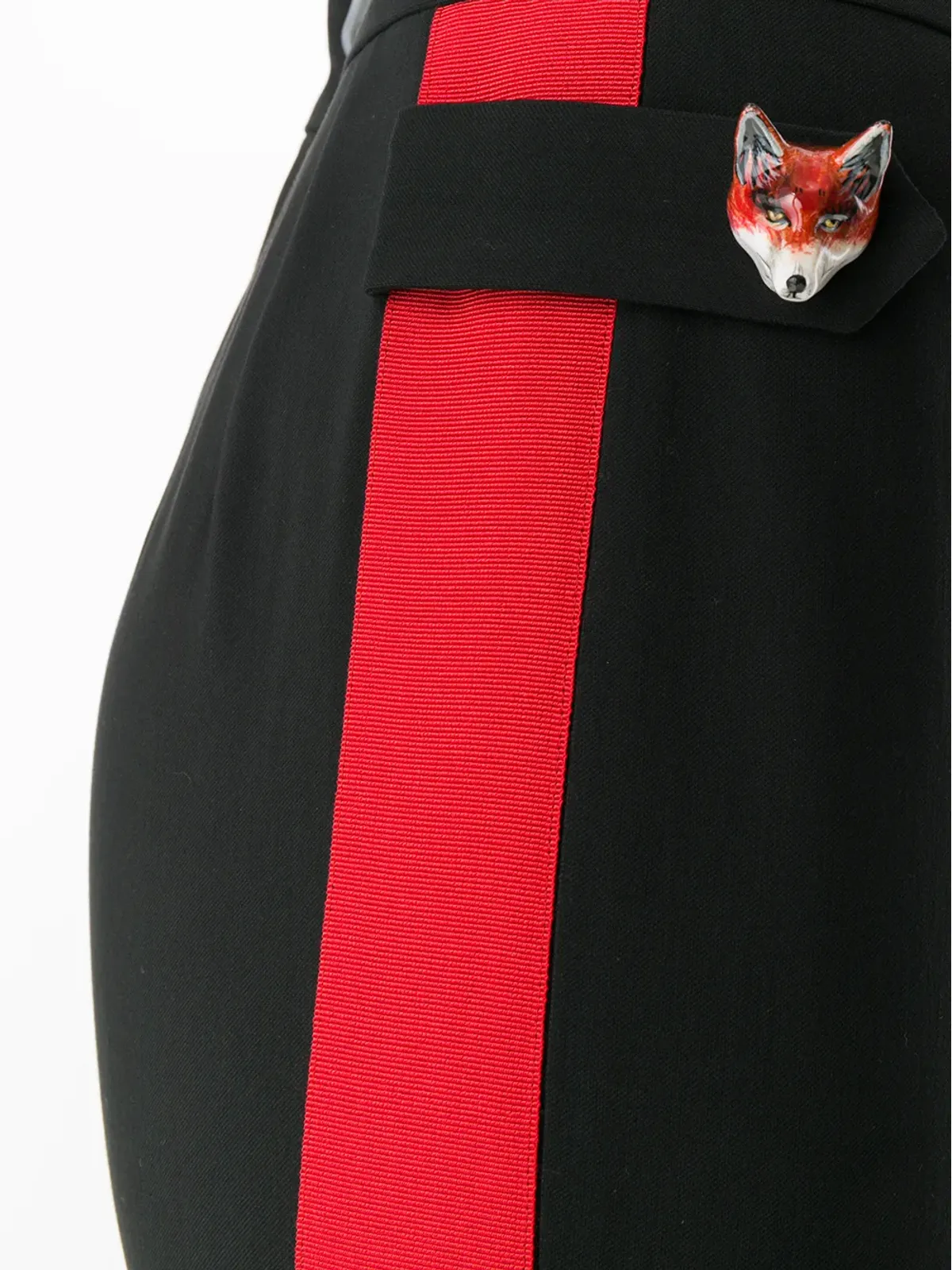 Dolce & Gabbana タキシードストライプ・フォックストリムパンツ - 画像5