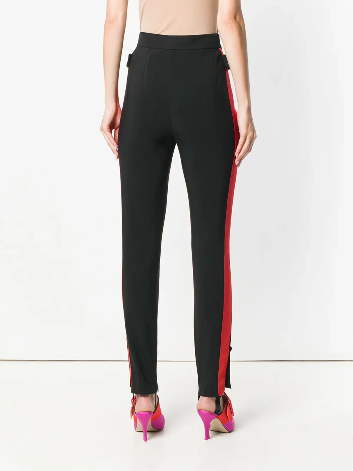 Dolce & Gabbana タキシードストライプ・フォックストリムパンツ - 画像4