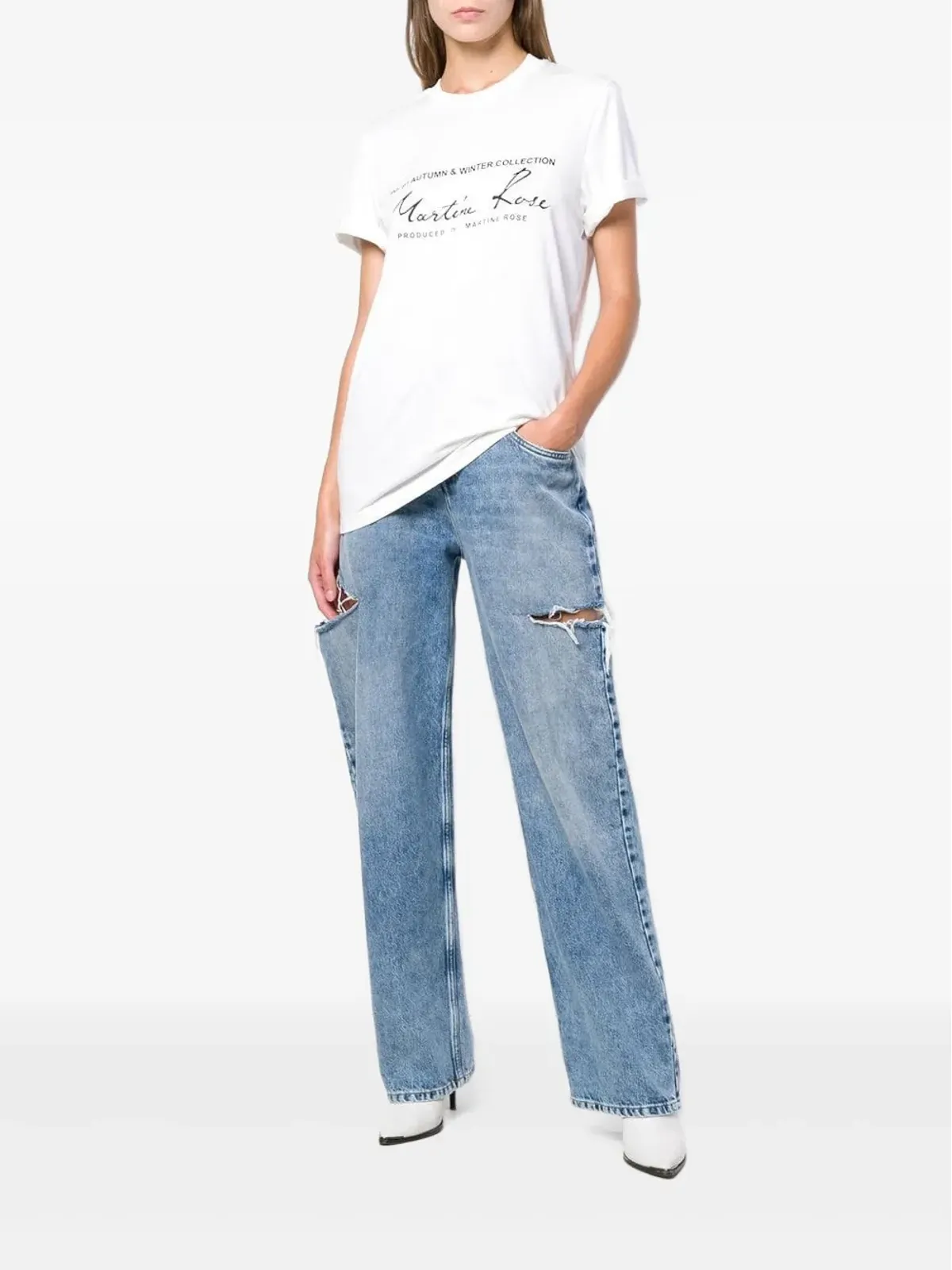 Martine Rose プリントロゴTシャツ - 画像3
