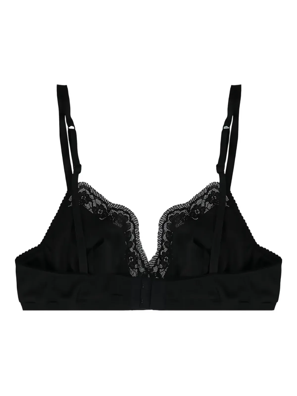 Dolce & Gabbana レースディテール トライアングルブラ ブラック - 画像2