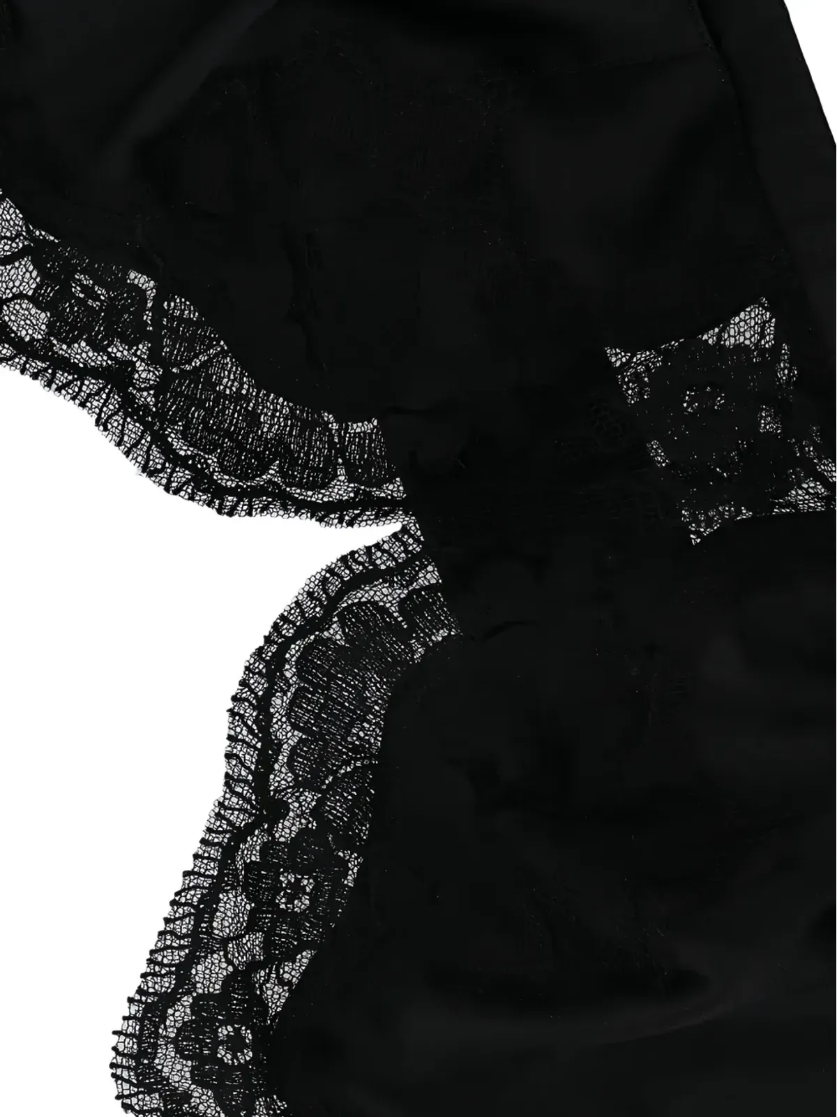 Dolce & Gabbana レースディテール トライアングルブラ ブラック - 画像4