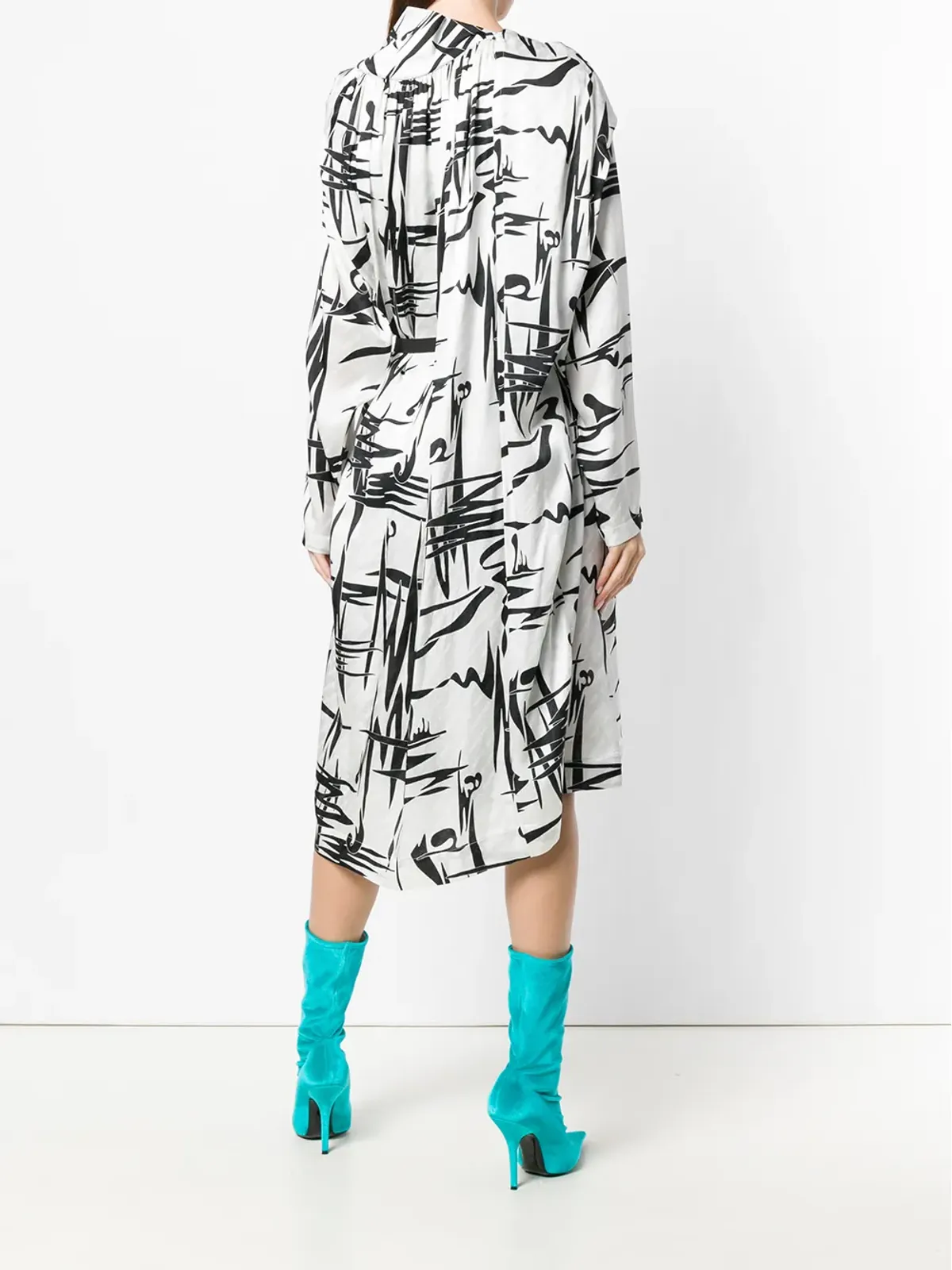 Balenciaga シルクドレス（ホワイト） - 画像4