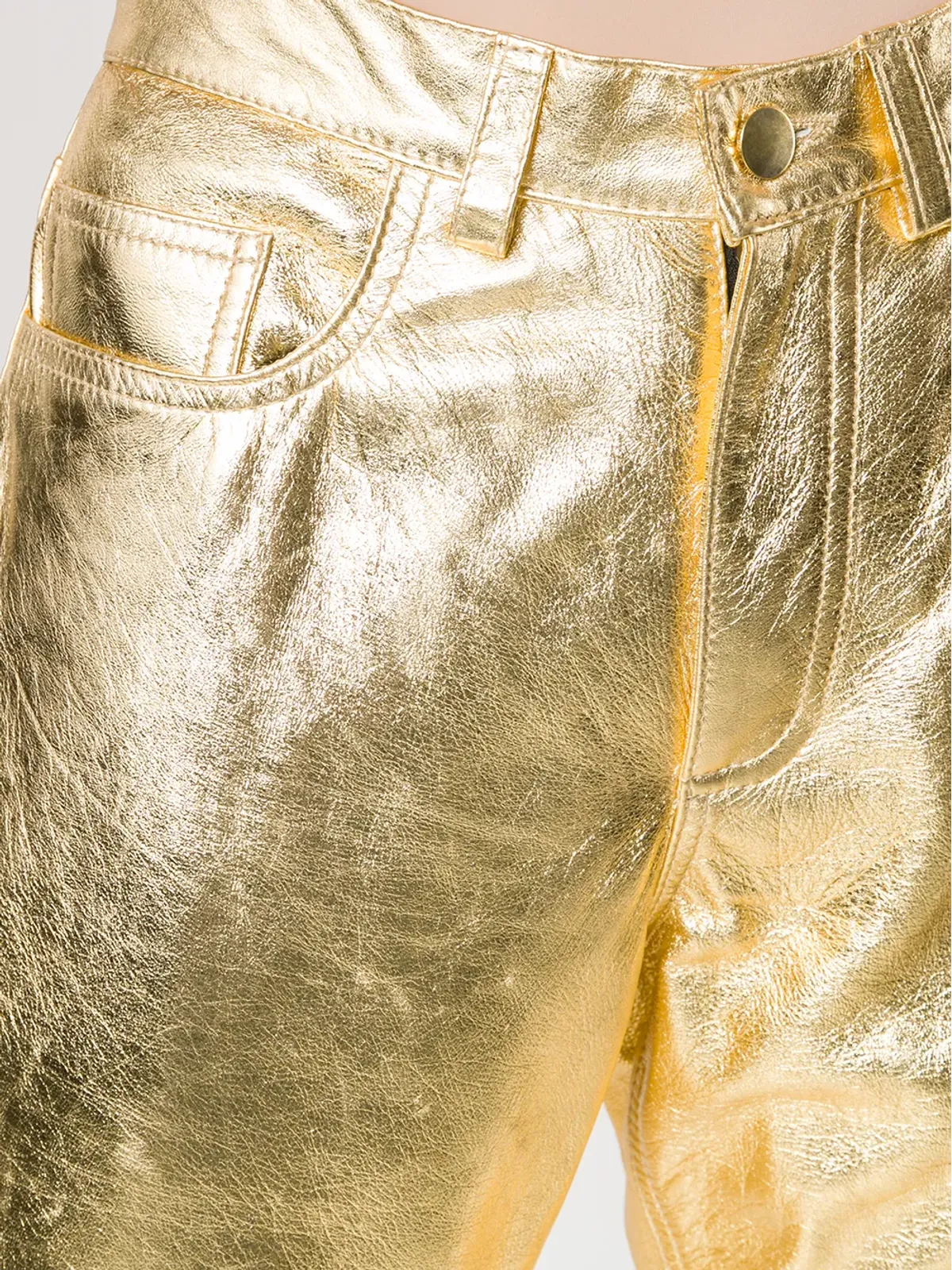 Philosophy Di Lorenzo Serafini レザー ボタンパンツ - 画像5