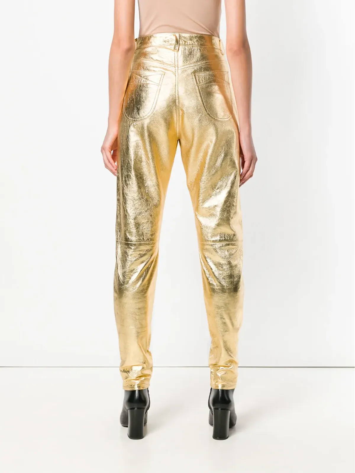 Philosophy Di Lorenzo Serafini レザー ボタンパンツ - 画像4