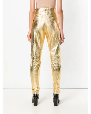 Philosophy Di Lorenzo Serafini レザー ボタンパンツ - サムネイル4