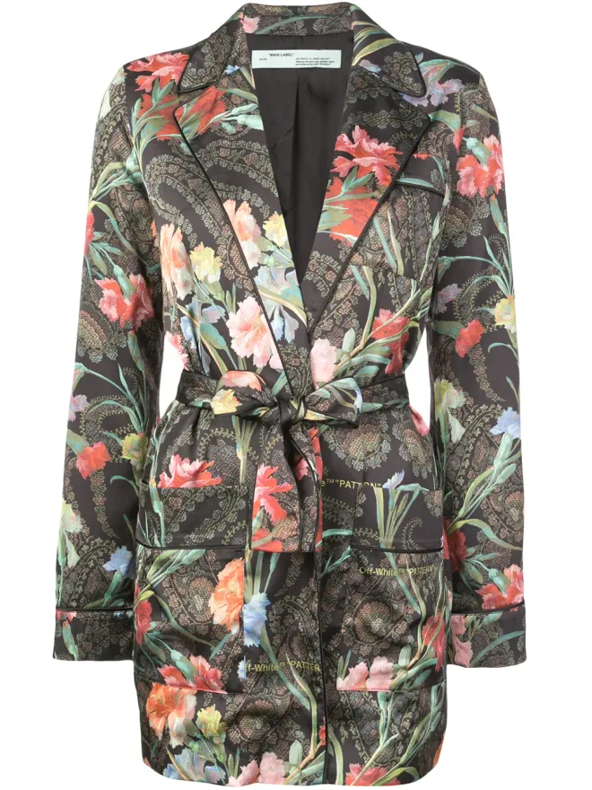 OFF-WHITE Off-White 花柄ベルト付きジャケットの商品画像