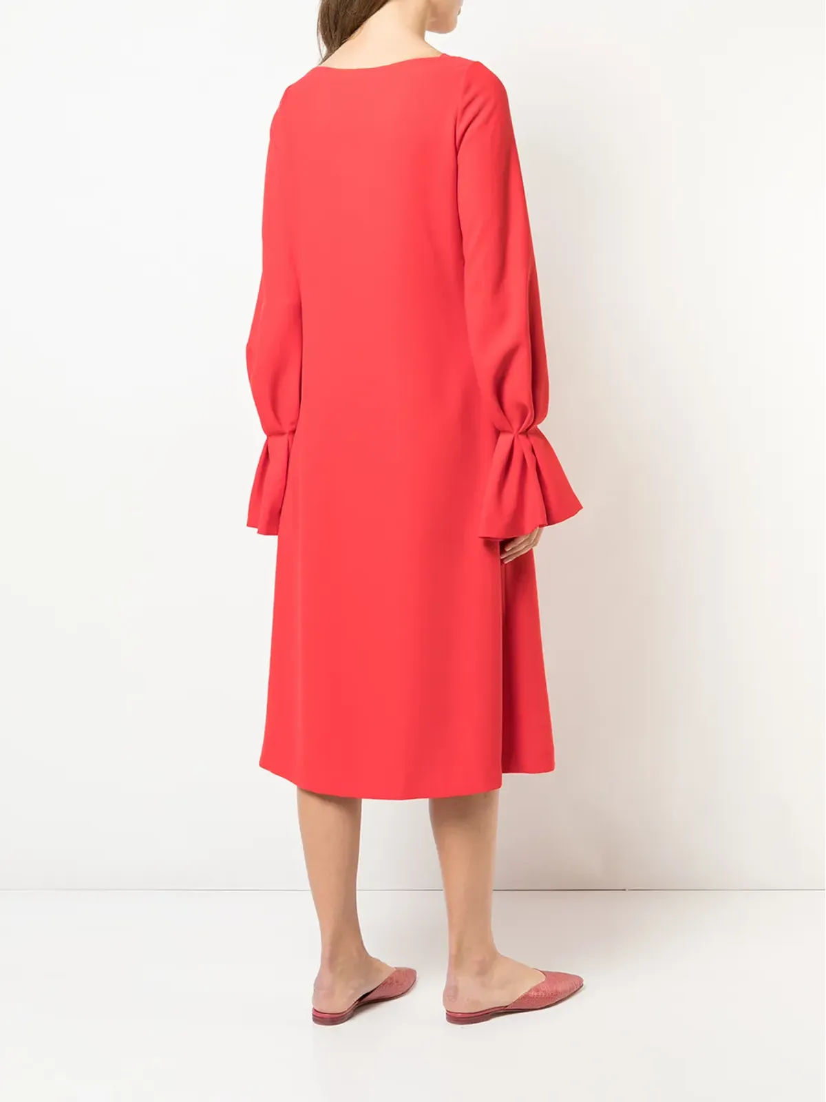 Carolina Herrera ロングスリーブ・ルーズドレス - 画像4