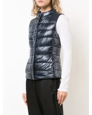 Herno ジップ付きキルティングジレ - ブルー - サムネイル3