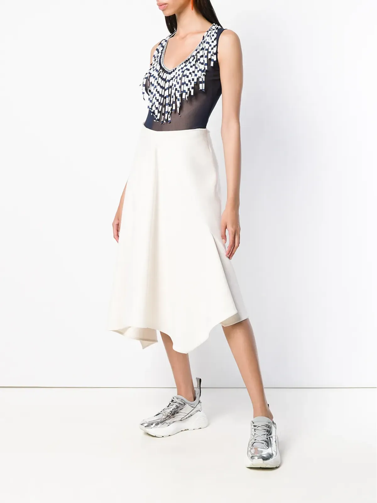 Jean Paul Gaultier Pre-Owned シアーフリンジ ブラウス - 画像2