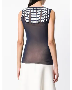 Jean Paul Gaultier Pre-Owned シアーフリンジ ブラウス - サムネイル4