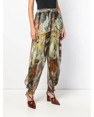 Jean Paul Gaultier Vintage テーパードシアーパンツ - Yellow - サムネイル3