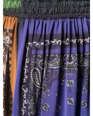 Jean Paul Gaultier Pre-Owned バンダナ柄ギャザースカート（ブルー） - サムネイル5